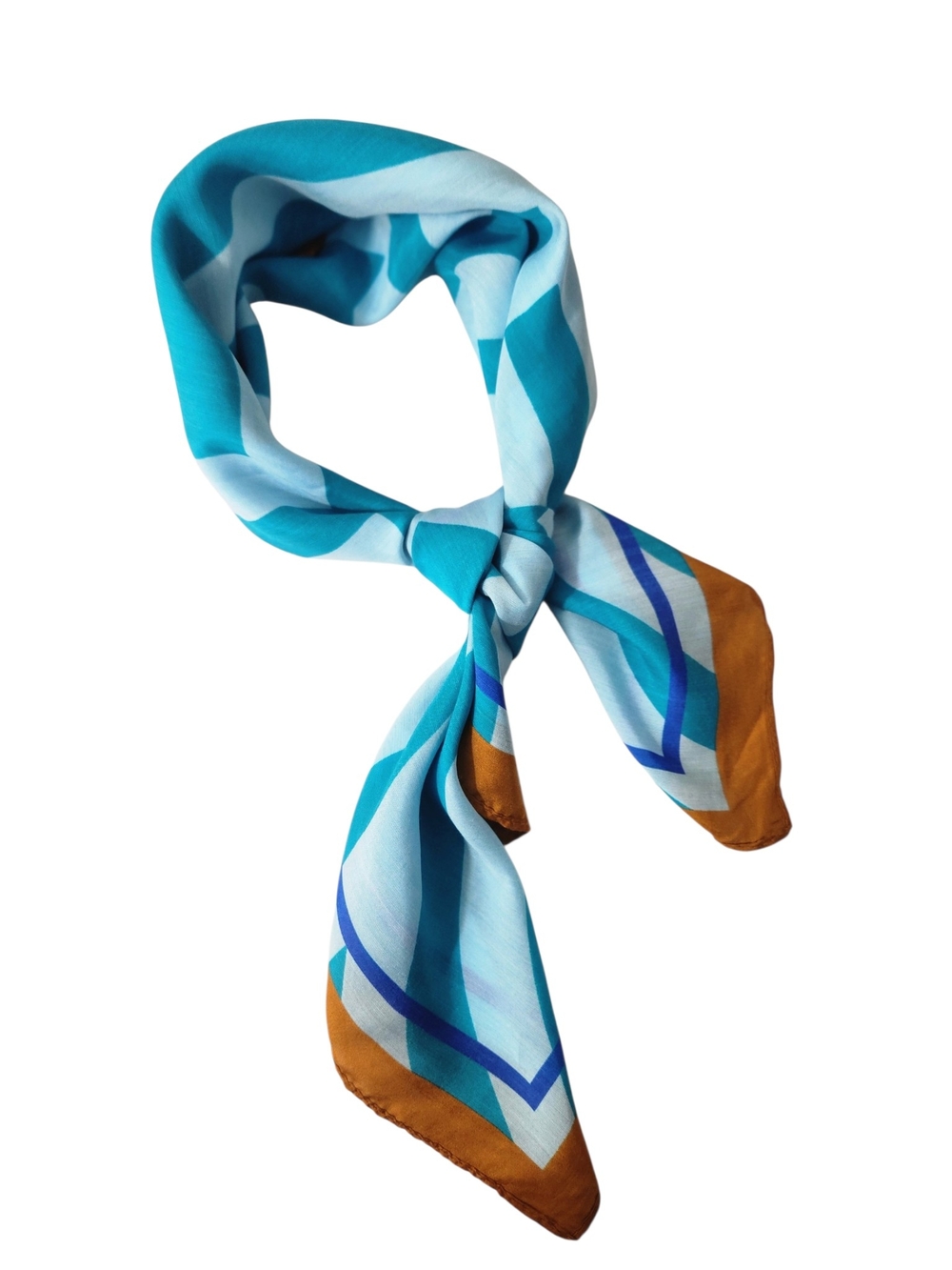 Zara Wave Print Silk-blend Scarf